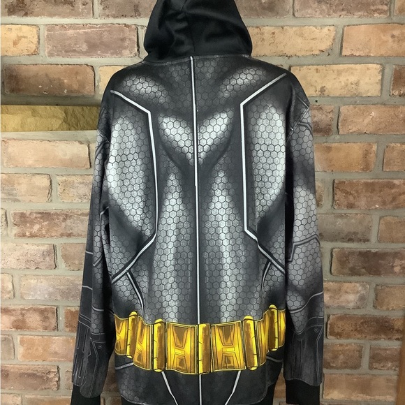 DC COMICS Batman Zip Bat-Face Hoodie Jacket - Picture 4 of 13